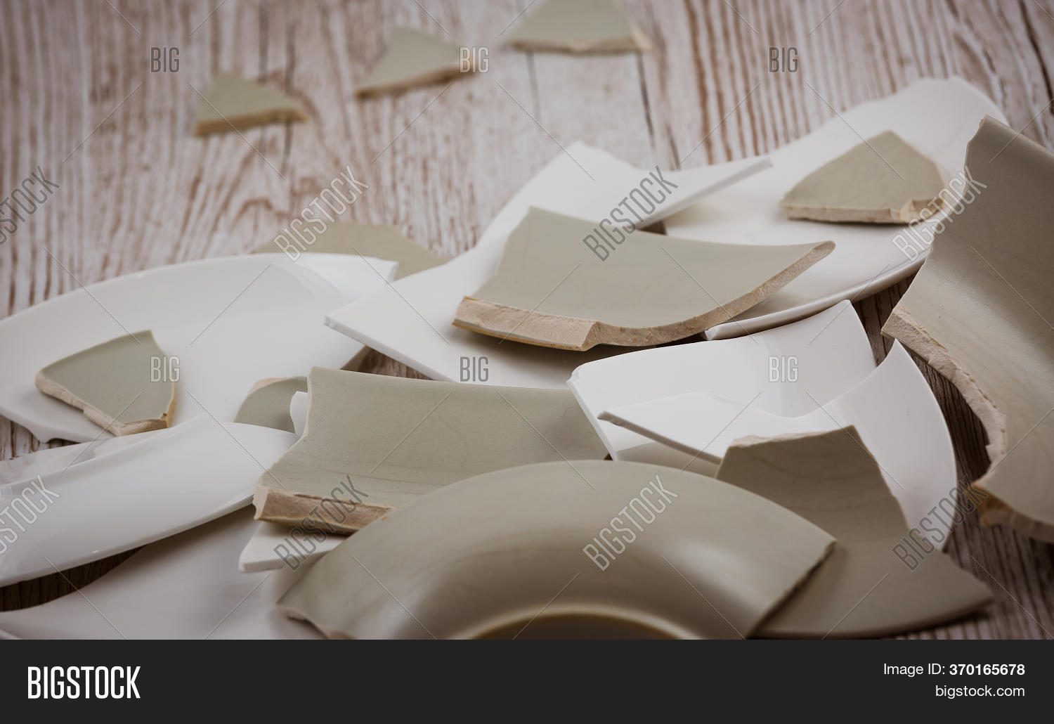 Broken Plate On Floor Image & Photo (Free Trial) Bigstock