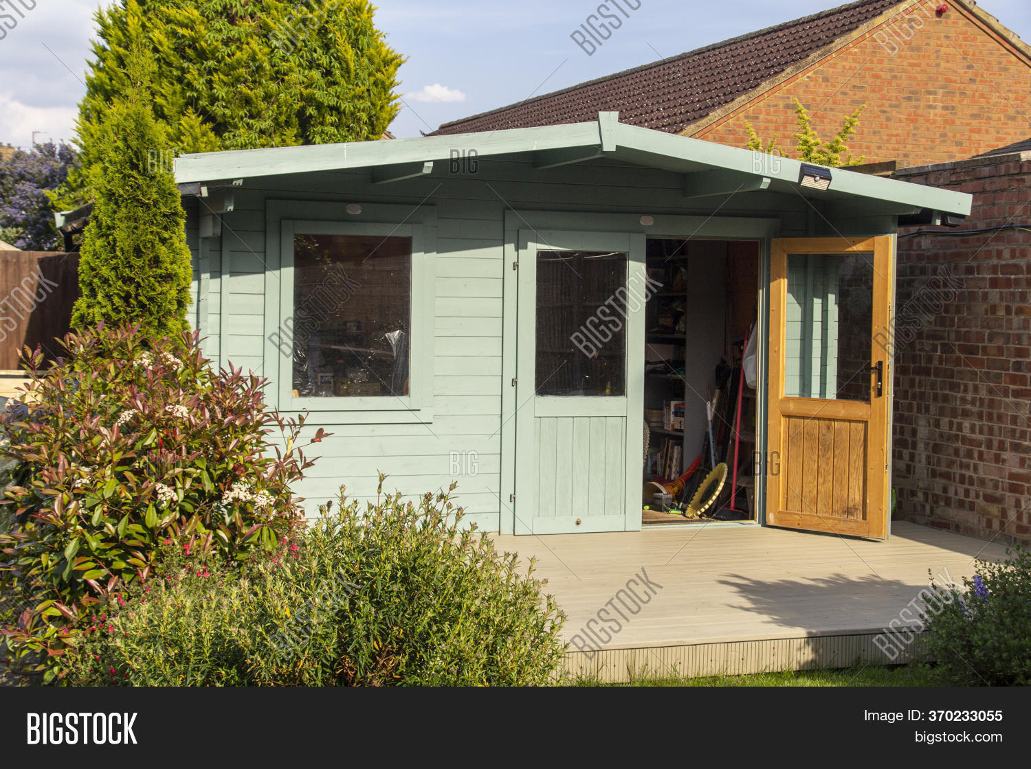 Big Garden Shed On Image & Photo (Free Trial) | Bigstock
