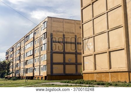 Apartment Building Based On A Post-soviet Architecture Style In A Slavutych City, Purposely Built Fo