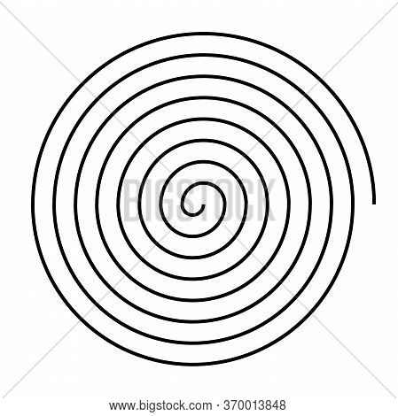 Spiral Sign Isolated On White Background. Vector Spiral For Web And Applications.