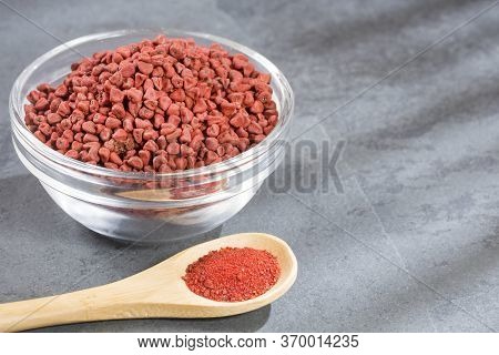 Organic Powdered Achiote Powder. Achiote Natural Pigment - Bixa Orellana