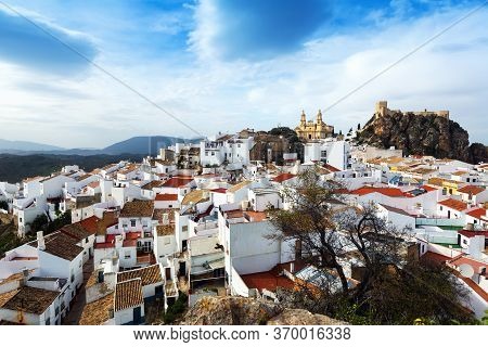 General View Of Spanish Town. Olvera, Province Of Cadiz, Spain