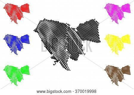 Penza City (russian Federation, Russia) Map Vector Illustration, Scribble Sketch City Of Penza Map