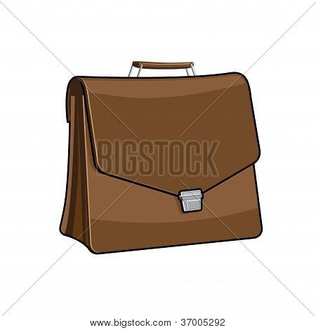 Brown breve caso, vector icon