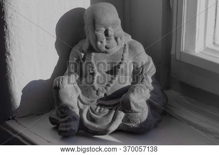 The Sculpture Rejoices In The Spring Sun