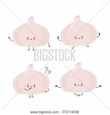 Cute Happy Garlic Vector & Photo (Free Trial) | Bigstock