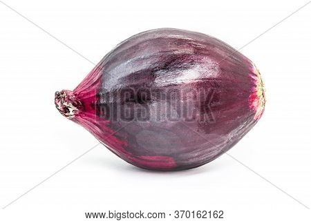 Red Onion From Brazil, On An Isolated White Background, Called 