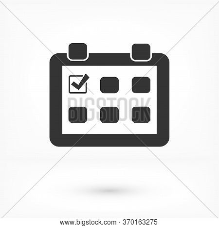 Calendar Vector Icon. Element Of Cyber Security For Mobile Concept And Web Apps Vector Icon. Thin Li