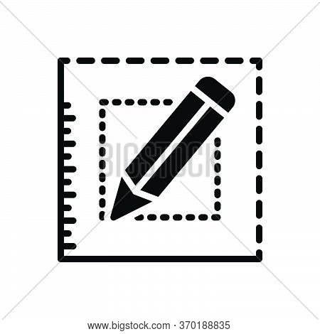 Black Solid Icon For Bespoke Order  Write Paper Pen Made
