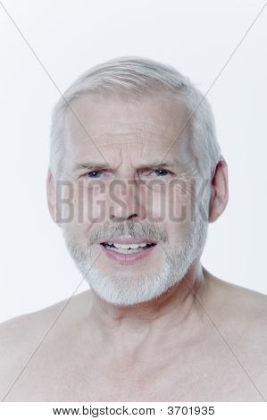 Expressive Senior Man
