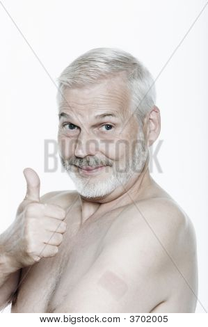 Expressive Senior Man
