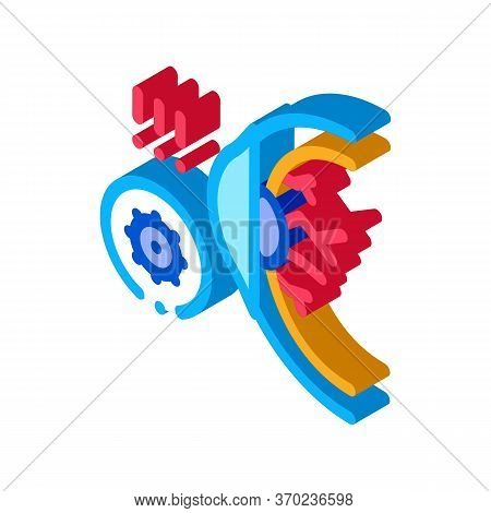 Visual Impairment Icon Vector. Isometric Visual Impairment Sign. Color Isolated Symbol Illustration