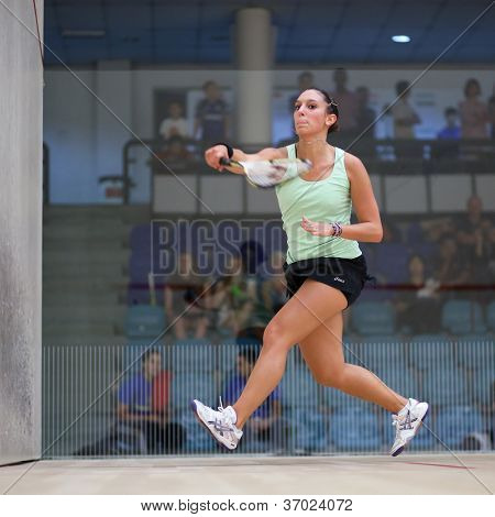 BUKIT JALIL, Malezya - 12 Eylül: Jenny Duncalf (beyaz) CIMB Malay Carmille Serme çalış