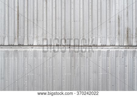 Texture Of Metal Door Surface Copy Space For Text Detail Steel White Paint