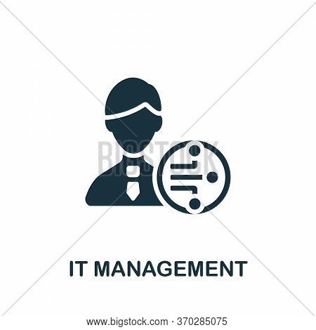 It Management Icon. Simple Element From Company Management Collection. Creative It Management Icon F