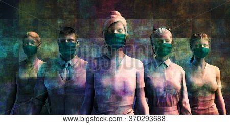 Unsung Heroes and Forgotten During Coronavirus Pandemic 3d Render