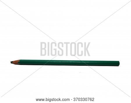 Isolated Soft Pencil On The Side On A White Background