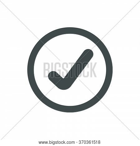 Checkmark Icon. Check Mark Vector For Correct Or Wrong Judgment Isolated On White Background.