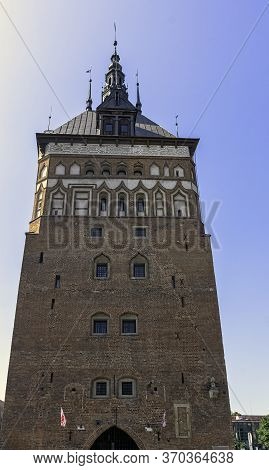 Gdansk, Pomerania, Poland - August 26: Old Prison Tower And Torture Chamber (amber Museum) On August