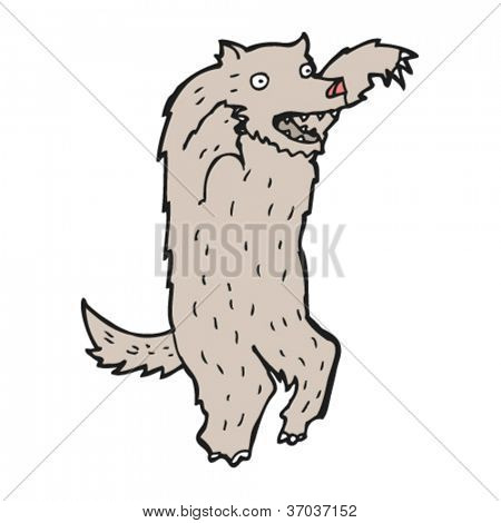 tecknad wolf