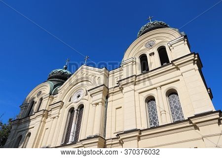 Vidin, Bulgaria - Orthodox Cathedral Of Saint Dimitar. Bulgarian Landmark.