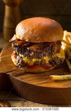 Rustic Homemade Bacon Smashburger