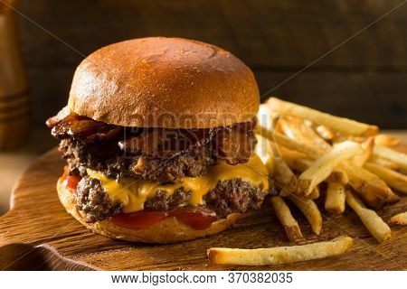 Rustic Homemade Bacon Smashburger
