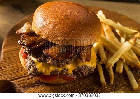 Rustic Homemade Bacon Smashburger
