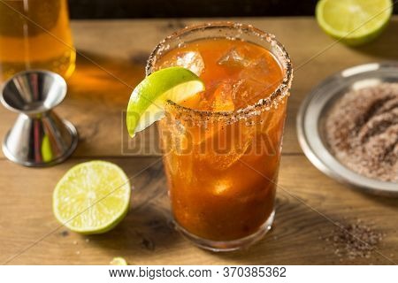 Homemade Mexican Michelada Beer Cocktail