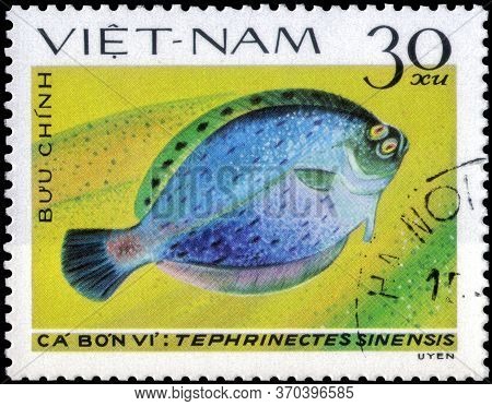 Saint Petersburg, Russia - May 31, 2020: Postage Stamp Issued In The Vietnam With The Image Of The C