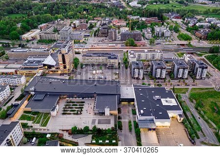Espoo, Finland: May 29, 2020: Aerial View Of Central Espoo.