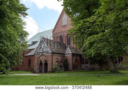 Narthex Called Paradise At The Luebeck Cathedral Built With Open Arcades In Brick Architecture, Idyl
