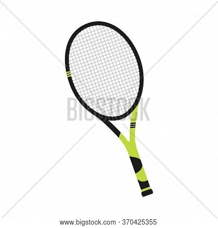 Racket Tennis Flat Icon Design, Sport Logo