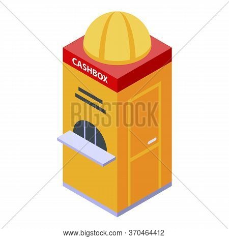 Circus Cashbox Icon. Isometric Of Circus Cashbox Vector Icon For Web Design Isolated On White Backgr