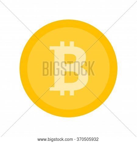 Bitcoin Icon Sign Payment Symbol. Colored. Cryptocurrency Logo. Illustration Isolated On White Backg