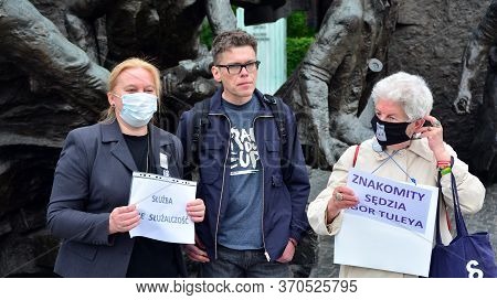 Warsaw, Poland. 9 June 2020.  Judge Igor Tuleya. Protest Of Supporters Of Judge Igor Tuleya At The E