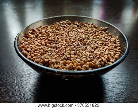 Buckwheat In A Pile On White Background