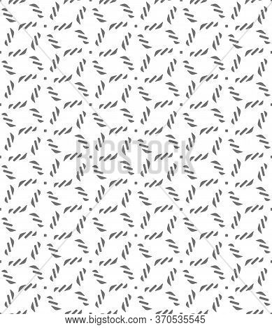 Continuous Black Graphic Gatsby Design Texture. Seamless Simple Vector Silver Textile Pattern. Repea