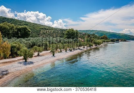 Razi Beach: A Picturesque Small Beach Between Lefokastro And Afissos, In Northwest Pelion, Greece.  