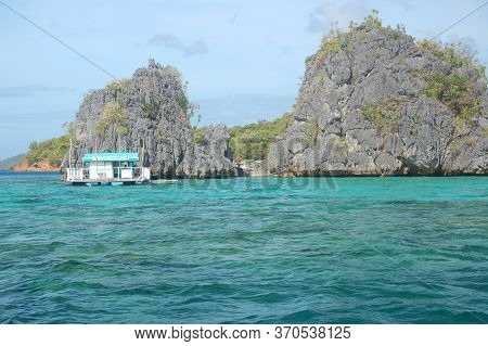 Palawan, Ph - March 7 - Siete Pecados Marine Park Island On March 7, 2012 In Coron, Palawan, Philipp