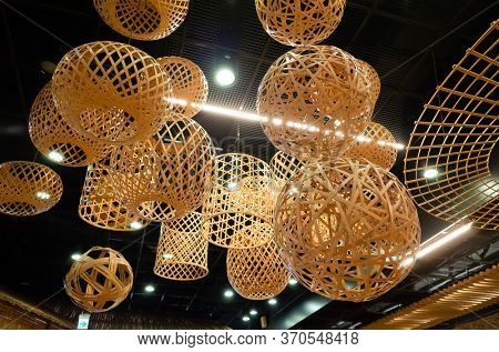 Nantou, Taiwan - Jan 9th, 2020: famous attraction of the museum of bamboo art at Nantou, Taiwan