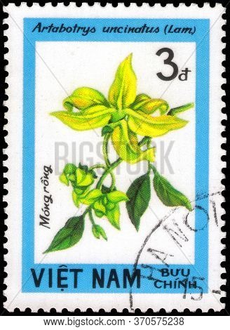 Saint Petersburg, Russia - May 31, 2020: Postage Stamp Issued In The Vietnam With The Image Of The C
