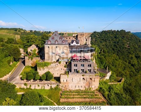 Rheinfels Castle Or Burg Rheinfels Is A Castle Ruin Located Above The Bank Of Rhine River In Sankt G
