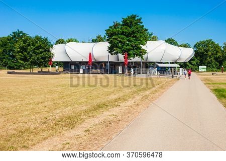 Koblenz, Germany - June 27, 2018: Cable Car Station At The Ehrenbreitstein Fortress In Koblenz Town 