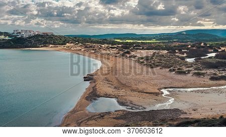 Tirant Beach, Abandoned Paradise Beach During Spring And Summer In Menorca, A Spanish Mediterranean 