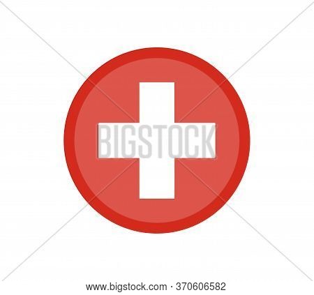 National Flag Switzerland. Switzerland Flag, Official Colors. National Switzerland Flag. Flat Vector