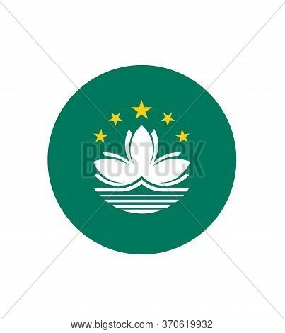 National Macau Flag, Official Colors And Proportion Correctly. National Macau Flag. Vector Illustrat