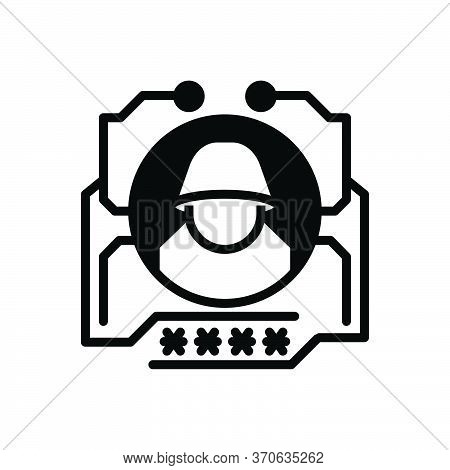 Black Solid Icon For Hack Hackney Mercenary Stipendiary Ticca