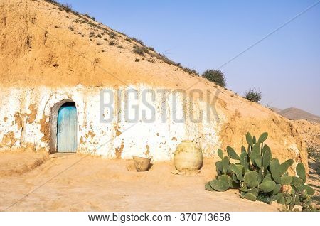 Matmata, Tunisia - February 03, 2009: The Berber Underground Dwellings, Matmata, Tunisia