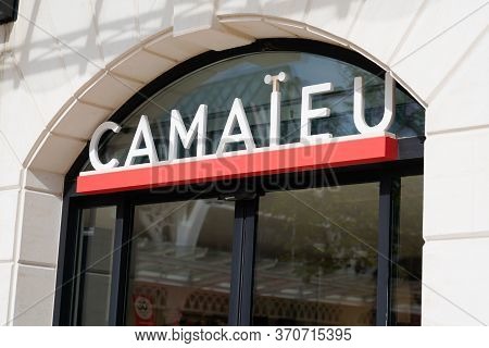 Arcachon , Aquitaine / France - 10 08 2019 : Camaieu Logo Store Sign Shop Clothing For French Women